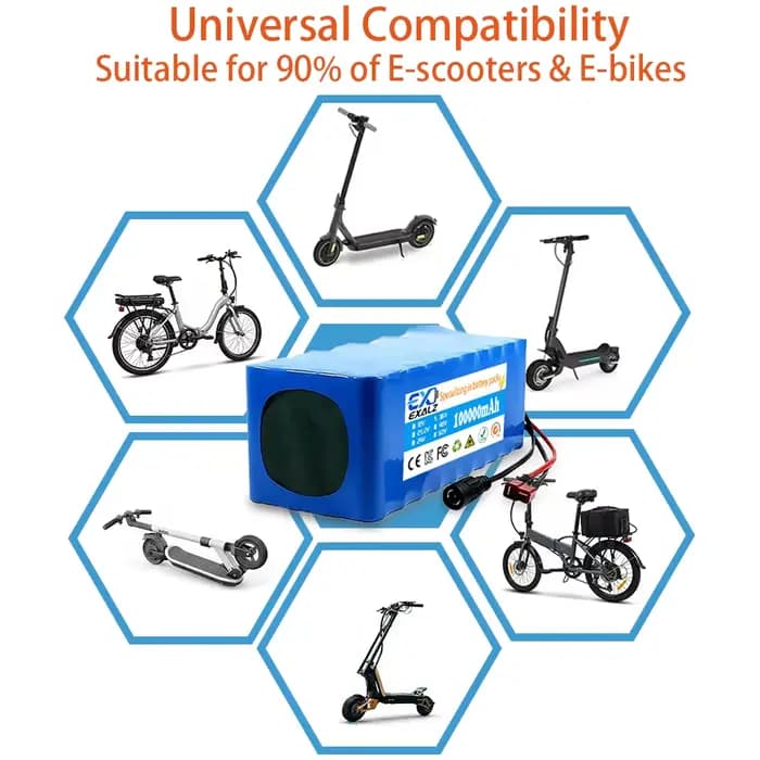 Batterie de scooter électrique 36V 10S4P 100Ah 18650