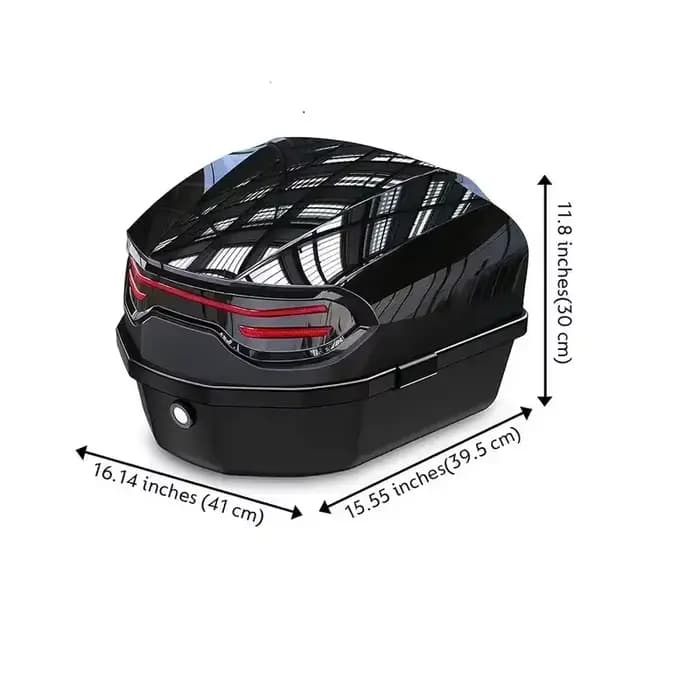 Boîte arrière pour scooter extra large 48L/58L avec dossier