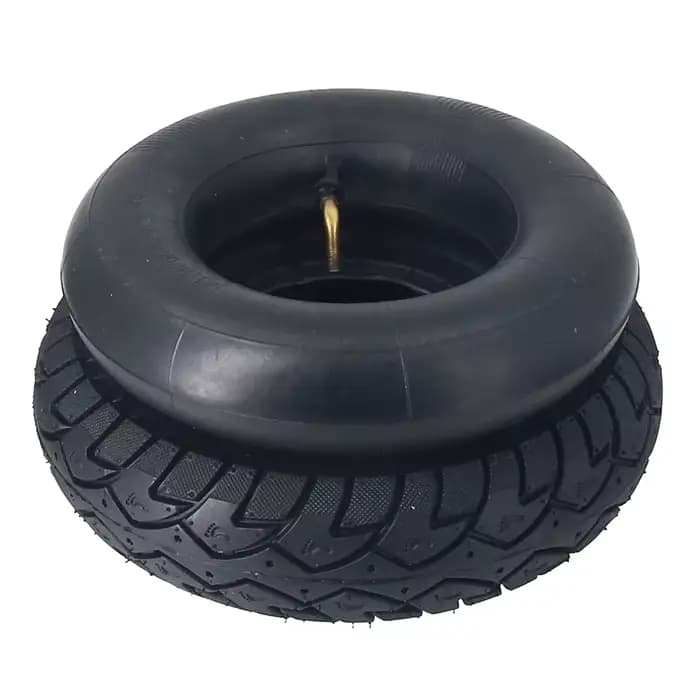 4.10/3.50-5 Quatre pneus et chambres à air adaptés aux motos