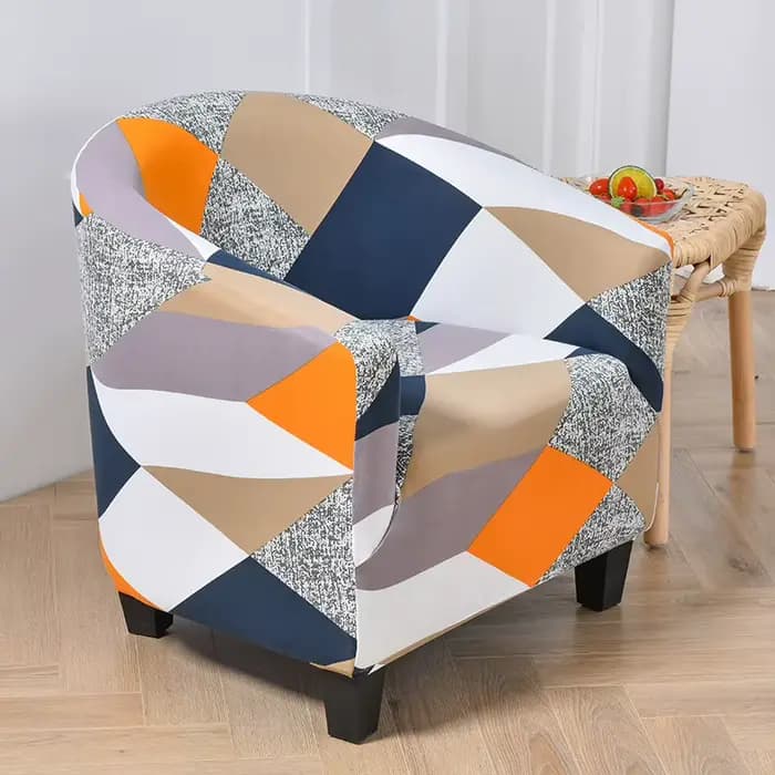 Housse de chaise de Club, couvre-fauteuil extensible, housse de chaise de baignoire imprimée, housse de canapé en Spandex, housses de canapé pour Bar, comptoir, salon