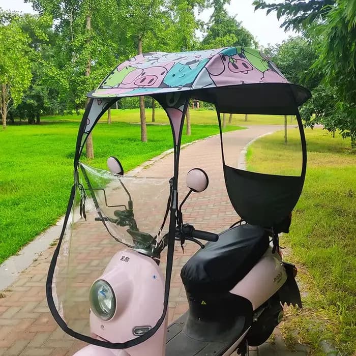 Auvent de protection contre la pluie et le soleil pour scooter