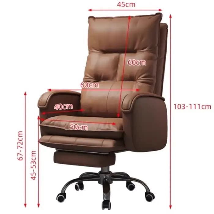 Chaise De bureau De luxe Vintage moderne Beige Mobile inclinable chaise De bureau ergonomique maison Sillas De Oficina meubles accessoires