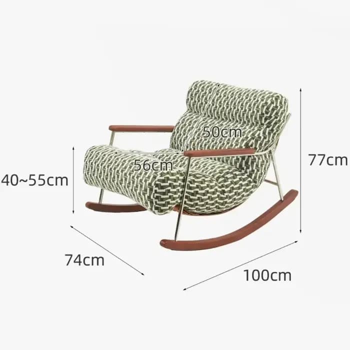 Fauteuils inclinables individuels de qualité supérieure pour salon, design esthétique, style Art français, mobilier de maison Fotel Bujany, pour balcons spacieux