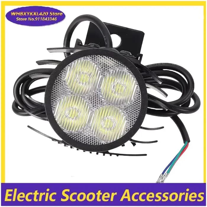 Phares LED 12-80V, adaptés à divers scooters électriques