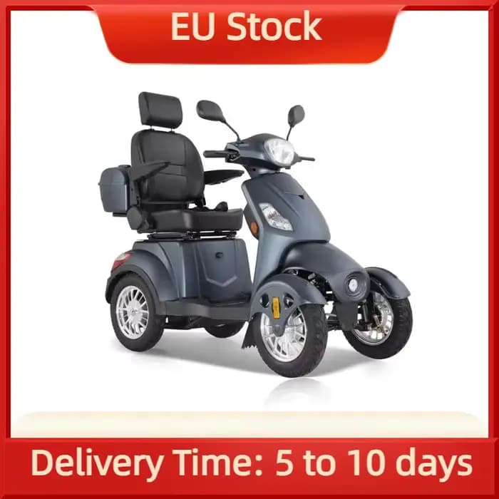 Scooter électrique familial à 4 roues pour adultes handicapés personnes âgées avec Certification CEE
