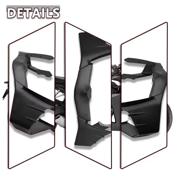 Aileron de carénage fixe pour moto CBR650R 2024-2026, nouveau spoiler aérodynamique injecté