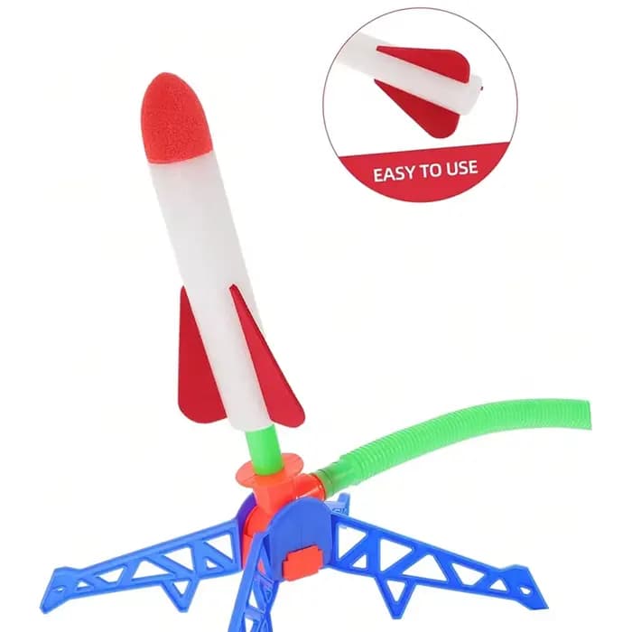 Coquette sublante intérieure et extérieure pour enfants, lancement de frappe de pied en plein air, activité de jeu interactive, fusée volante