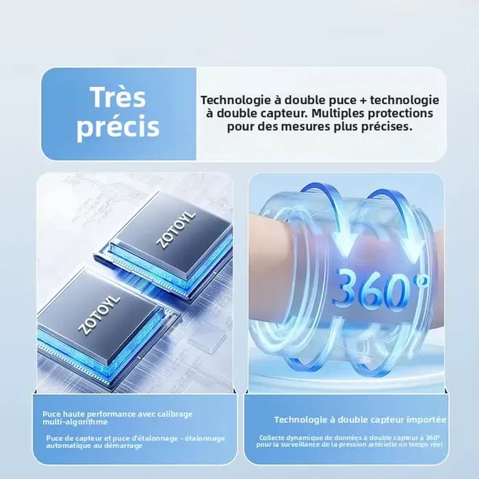 Tensiomètre domestique avec grand écran et annonces vocales