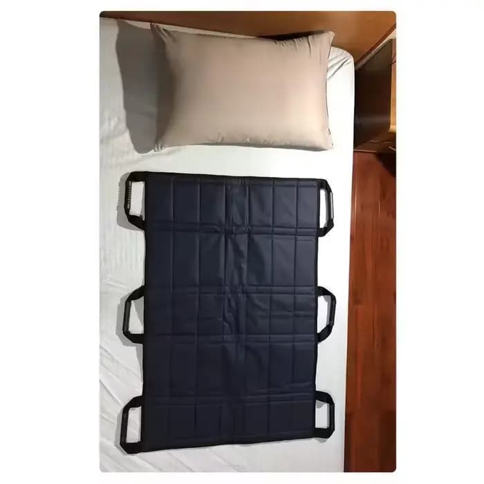 Drap de transfert réutilisable pour lit médicalisé avec coussin