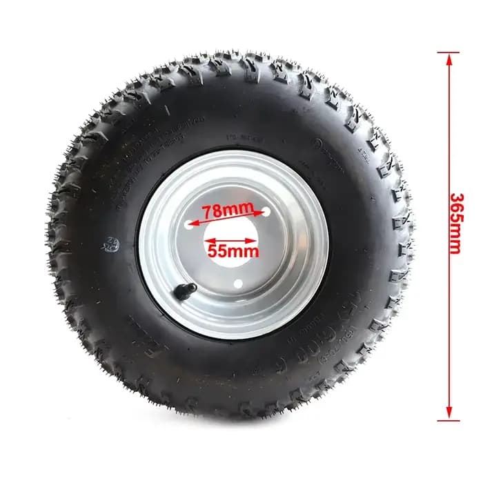 Roues gonflables de 6 pouces