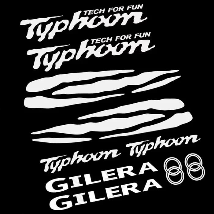 Kit complet d'autocollants de réglage pour Scooter Gilera Typhoon 50 125