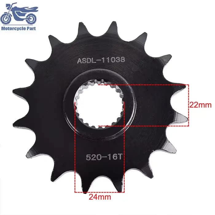 Pignon avant de moto 520, pour BMW F650 G650GS Funduro 1994-2000 Strada Dakar G650 GS 2011-2015 650 XcountryK Xmoto 2007-2008