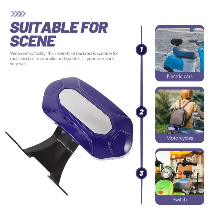 Coussin de dossier pour scooter