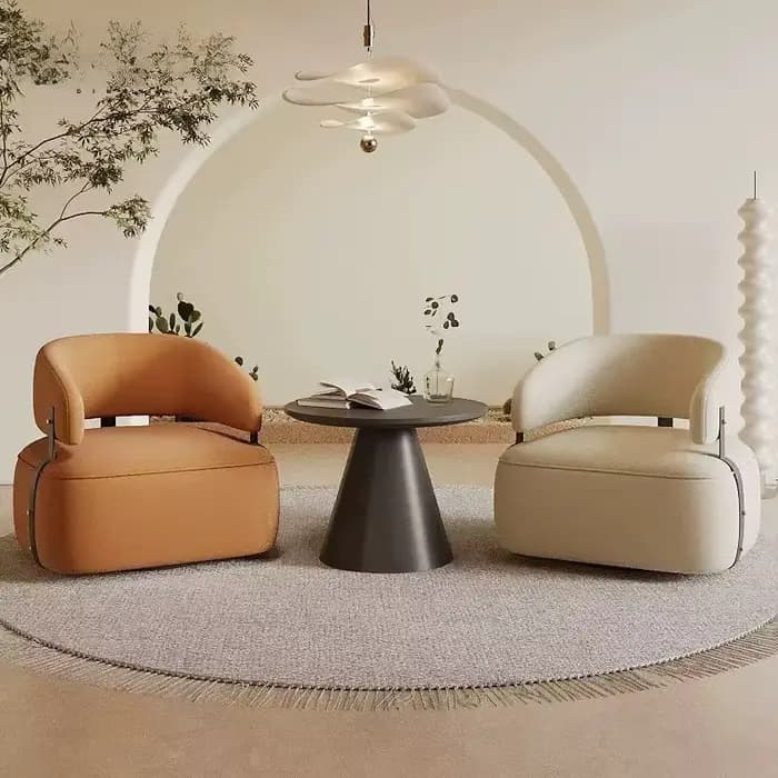 Fauteuil de lecture individuel nordique, chaise d'appoint pour balcon, chaise de bureau, fauteuil relaxant, Poltronas Decorativas, mobilier coloré