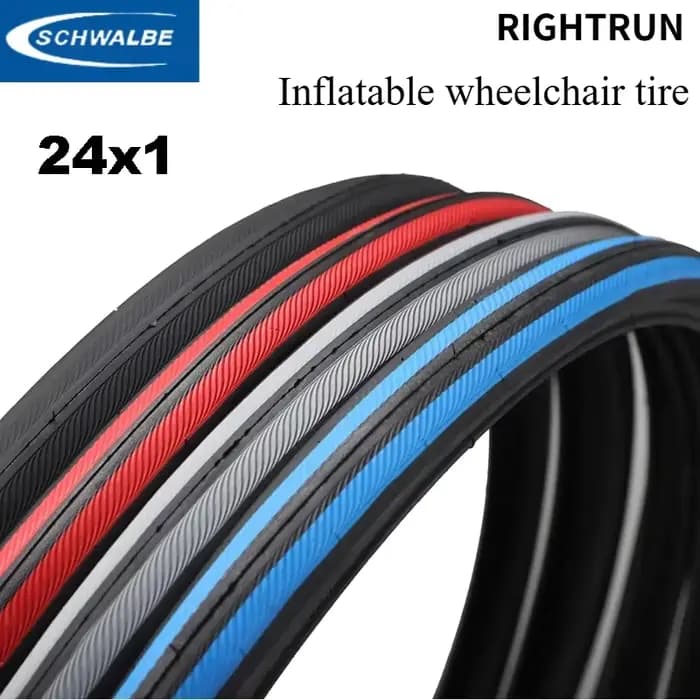 Schwalbe pneu de fauteuil roulant gonflable RIGHTRUN sport 24 pouces accessoires de vélo 24x1 25-540