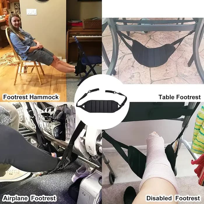 Repose-pieds suspendu réglable pour fauteuil roulant