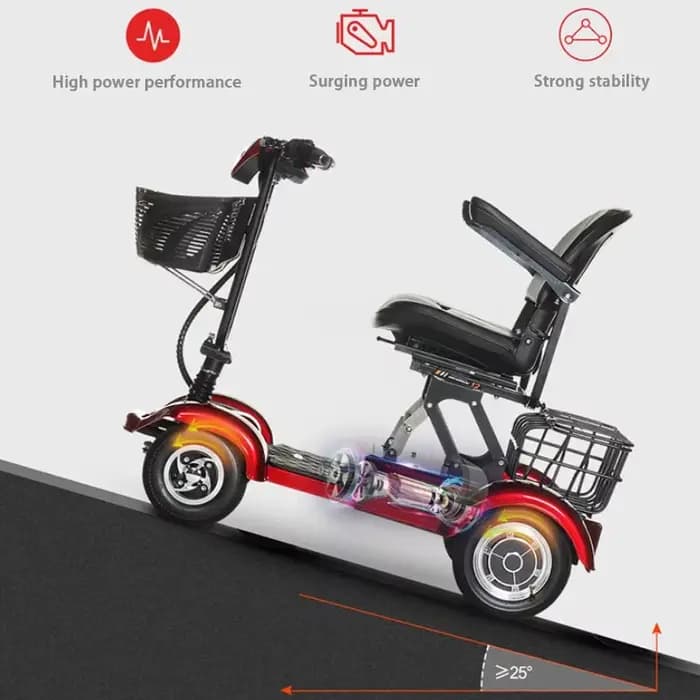 Trottinette Électrique Pliable à 4 Roues