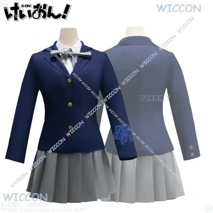 Yui Costume japonais Jirai Kei Anime K-ONN! cosplay Hirasawa filles uniforme scolaire robe manteau Kawaii Lolita Halloween fête Cos