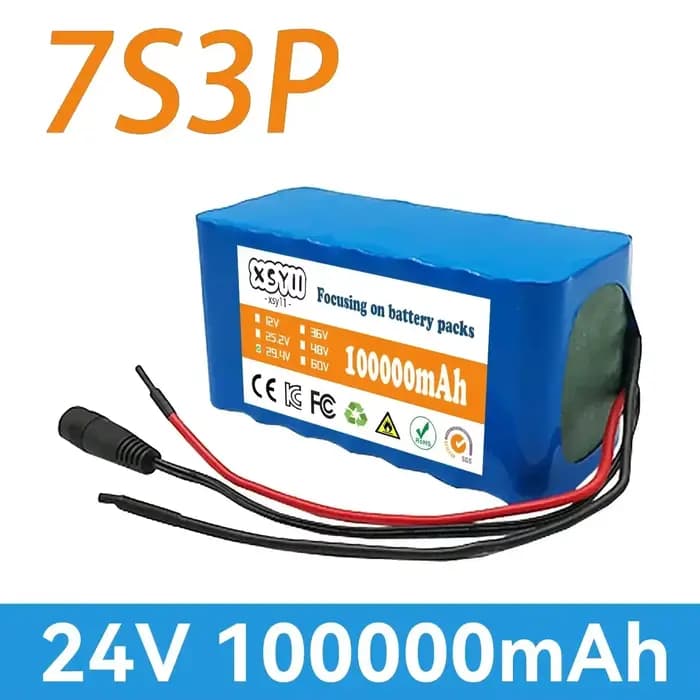 24V 100000 Batterie au Lithium mAh 7S3P 18650 24V pour fauteuil roulant