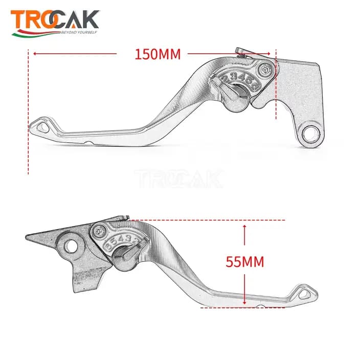 Hurcycles-Leviers de Frein et d'Embrayage CNC Courts et Réglables, Guidon pour HONDA FORZA 2023 FORZA750 XADV 750 XADV750, Nouveauté 750