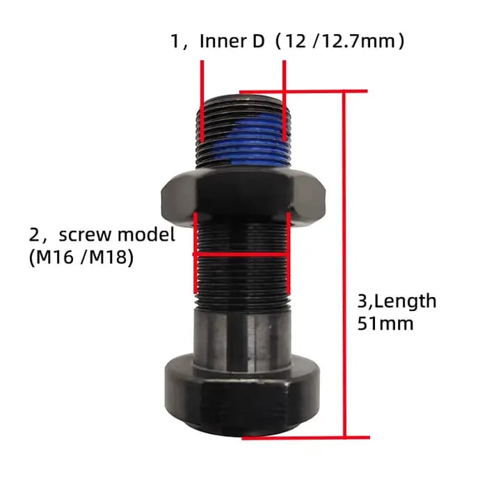Adaptateur de récepteur d'axe arrière pour fauteuil roulant