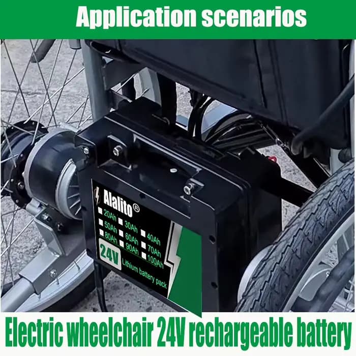 Batterie spéciale 24V pour fauteuil roulant électrique 20Ah-100Ah