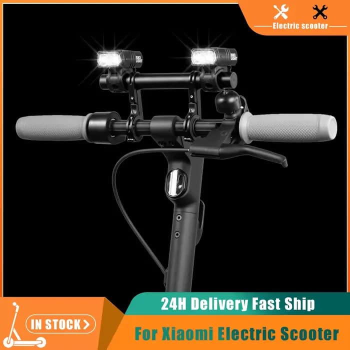 Lampe de Trottinette Électrique T6 LED Avant Rechargeable USB pour Xiaomi M365 Pro MI3 Mi4 Mi5 Mi6 6Lite