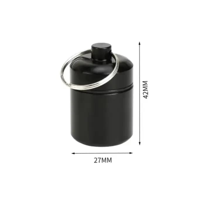 Boîte à pilules étanche en aluminium avec rangement scellé