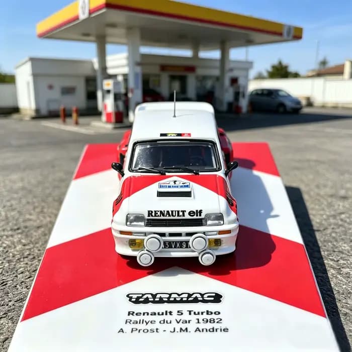 Tarmac Works 1:64 Renault 5 Turbo Rallye Voiture de rallye 1982 Modèle de voiture en alliage