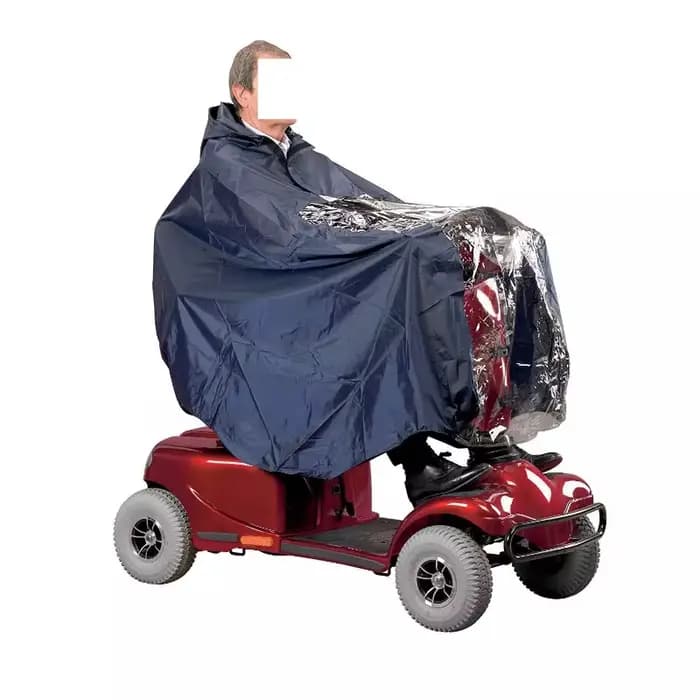Universel personnes âgées mobilité Scooter imperméable Poncho fauteuil roulant à capuche vélo