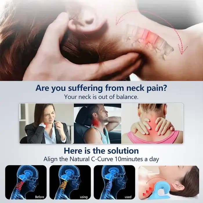 Dispositif de traction cervicale chiropratique avancé pour la relaxation du cou et des épaules