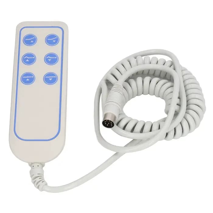 Chaise élévatrice lit à main inclinable électrique télécommande lit de levage contrôleur crochet conception 8 broches IP66 bouton de commande pour maison intelligente