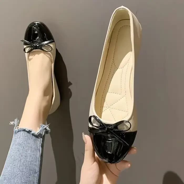 Chaussures plates confortables pour femmes, ballerines d'été, nouvelles mules à bouche peu profonde antidérapantes, élégantes avec nœud, chaussures simples pour femmes