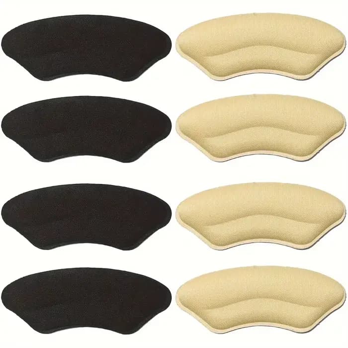 Paquet de 8 coussinets de talon pour chaussures trop grandes, protecteurs de talon auto-adhésifs, Inserts de talon, améliore l'ajustement et le confort de la chaussure, prévient le glissement du talon