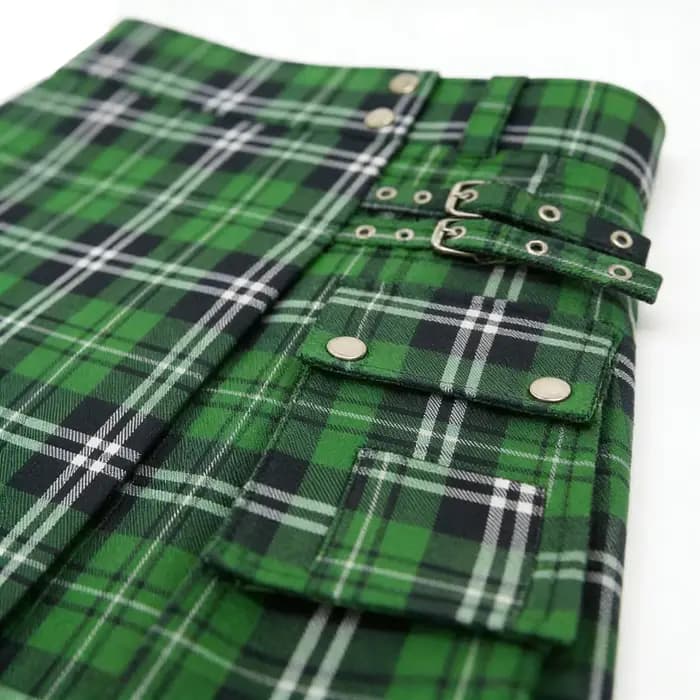 Kilt écossais vintage pour homme, jupe plissée gothique, streetwear, jupe à carreaux, bas de tenue traditionnel, costume tartan