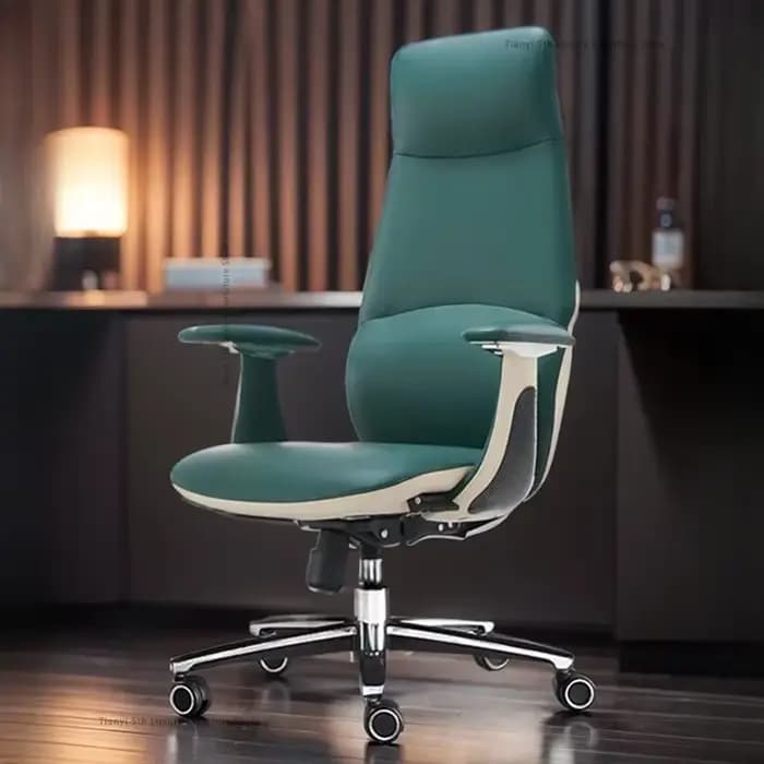 Chaises de bureau en cuir de luxe modernes confort sédentaire chaises d'étude ergonomiques meubles de Salon de jeu d'ordinateur Sillas Oficina FYOC