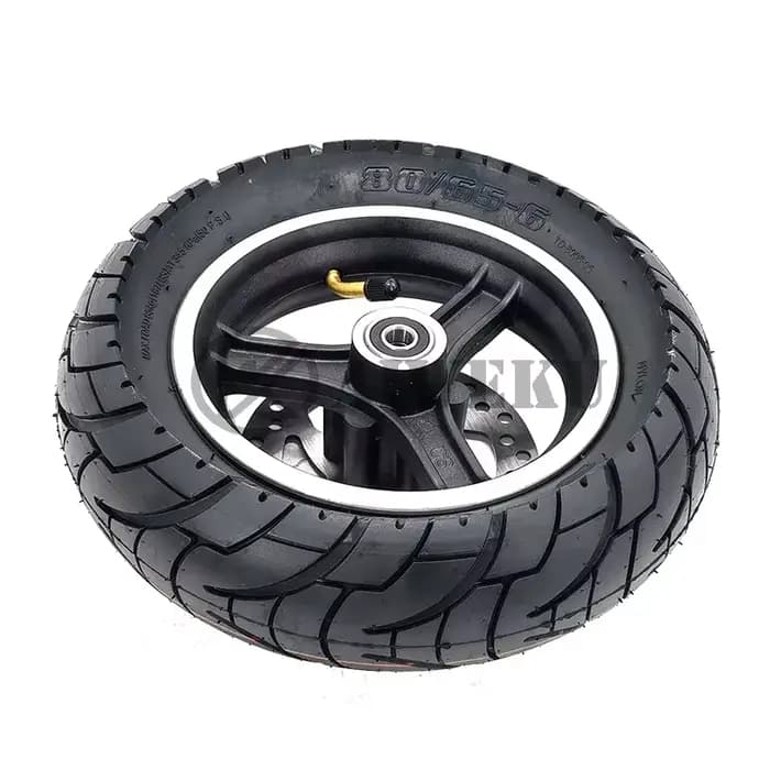 Roue Pneumatique avec Jante de Frein pour Scooter Électrique