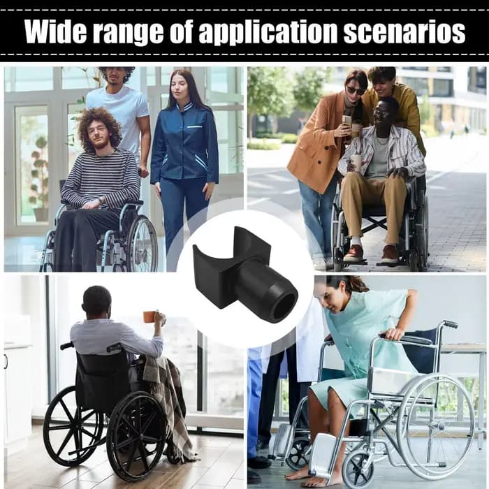 4 guides de rail de siège de fauteuil roulant en plastique