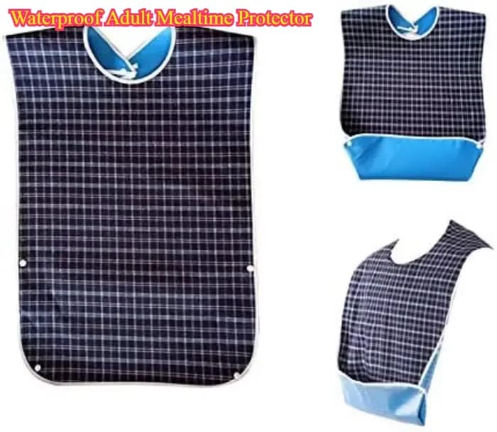 Protecteur imperméable pour l'heure des repas pour adultes