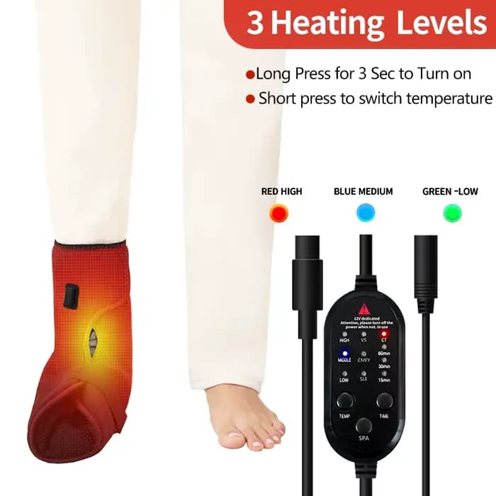 Couverture chauffante électrique pour les pieds