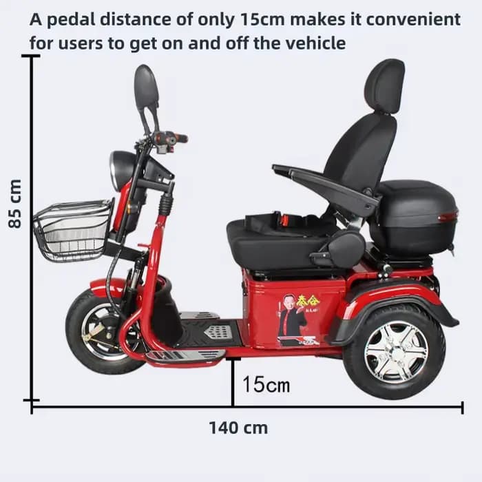 Tricycle électrique pour personnes âgées handicapées