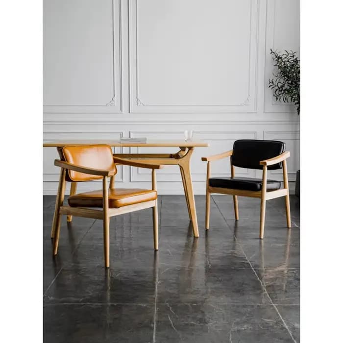 Chaise de salon nordique en bois pour loisirs, mobilier de maison, de salle à manger, Design moderne, fauteuil de négociation pour loisirs
