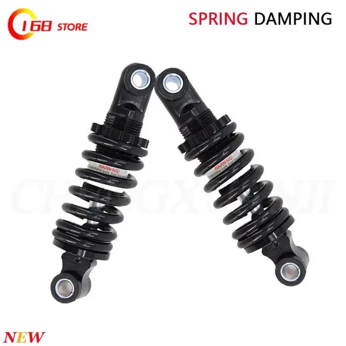 Amortisseur arrière de scooter 125 8 mm noir à ressort pour petits scooters électriques Citycoco chinois