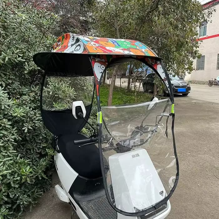 Auvent de protection contre la pluie et le soleil pour scooter