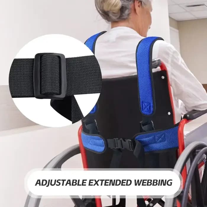 Ceinture de sécurité double épaule pour fauteuil roulant pour personnes âgées