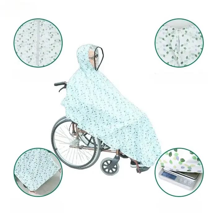 Accessoires imperméables pour fauteuil roulant portable pour personnes âgées