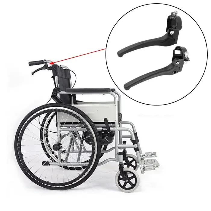 Leviers de frein pour fauteuil roulant