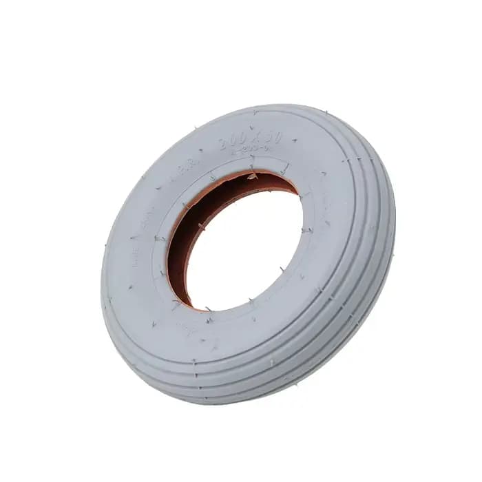 Pneu extérieur gris de 8 pouces 200x50 pour fauteuil roulant électrique