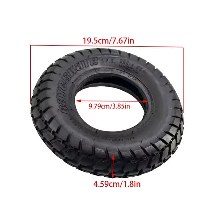 Pneus antidérapants et résistants à l'usure 200x50 pour trottinette