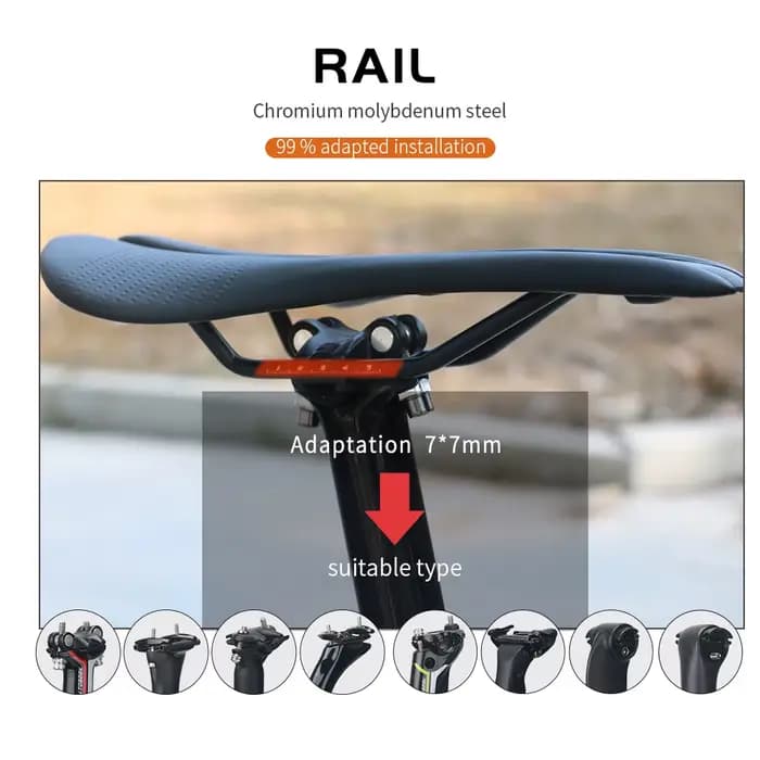 Selle de vélo ultralégère, coussin de siège de vélo de route/MTB, confortable, ergonomique, durable, accessoires de vélo de route et de gravier
